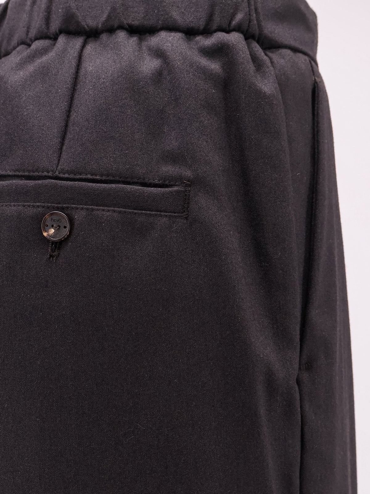 Hevò Men's Wool Blend Trousrs Brown