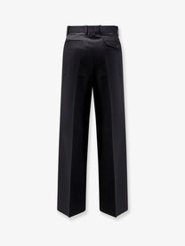 Tonywack Men's Wool Blend Unisex Trousers Black