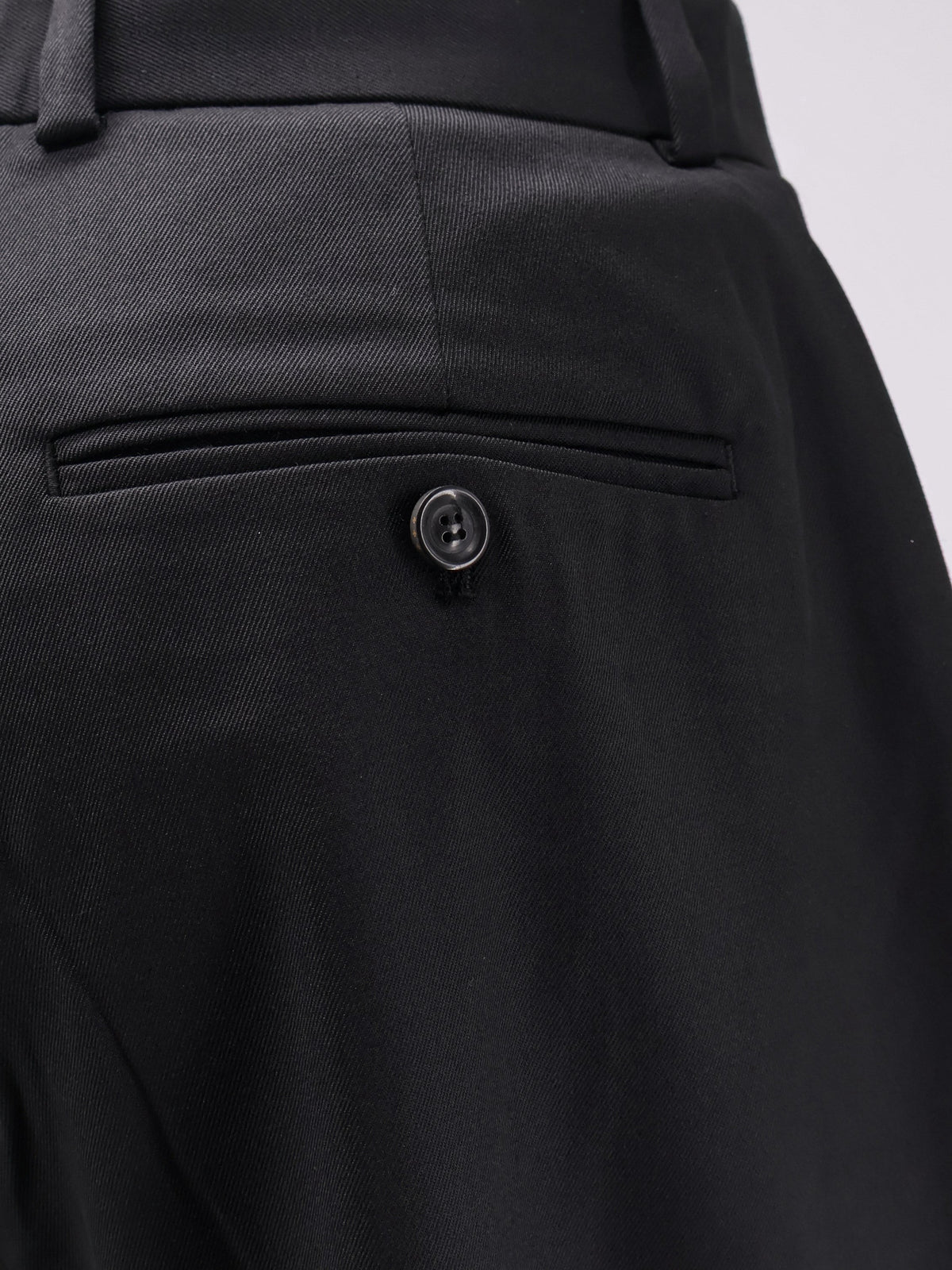 Tonywack Unisex Wool Blend Unisex Trousers Black