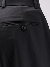 Tonywack Unisex Wool Blend Unisex Trousers Black