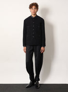 Tonywack Unisex Wool Blend Unisex Trousers Black