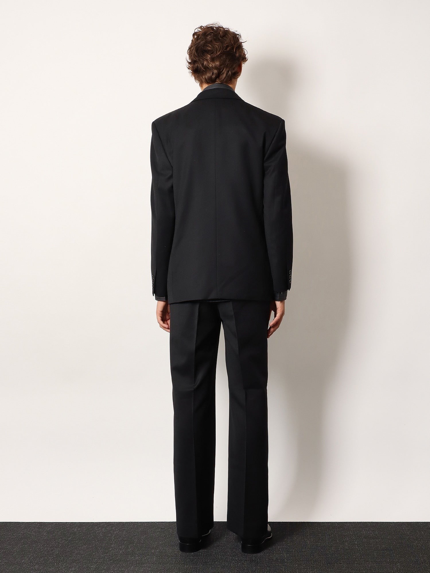 Tonywack Men's Wool Blend Unisex Trousers Black