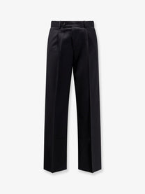 Tonywack Men's Wool Blend Unisex Trousers Black