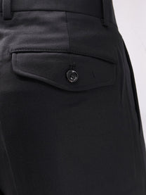Tonywack Men's Wool Blend Unisex Trousers Black