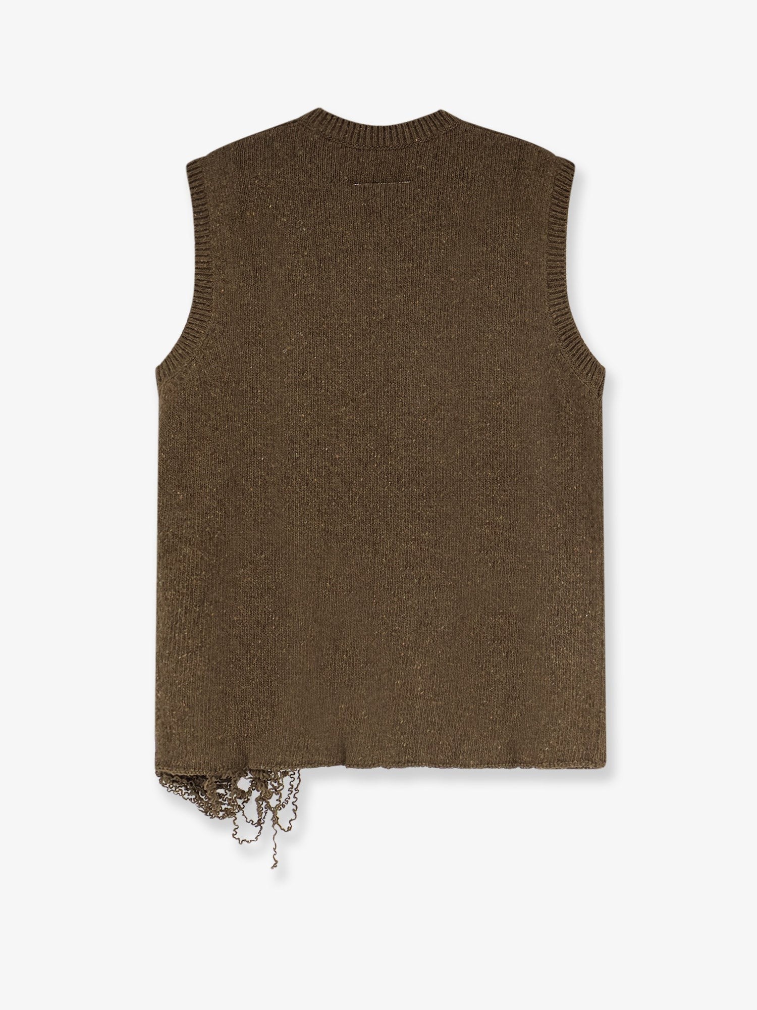 MM6 Maison Margiela Men's Wool Blend Vest Black