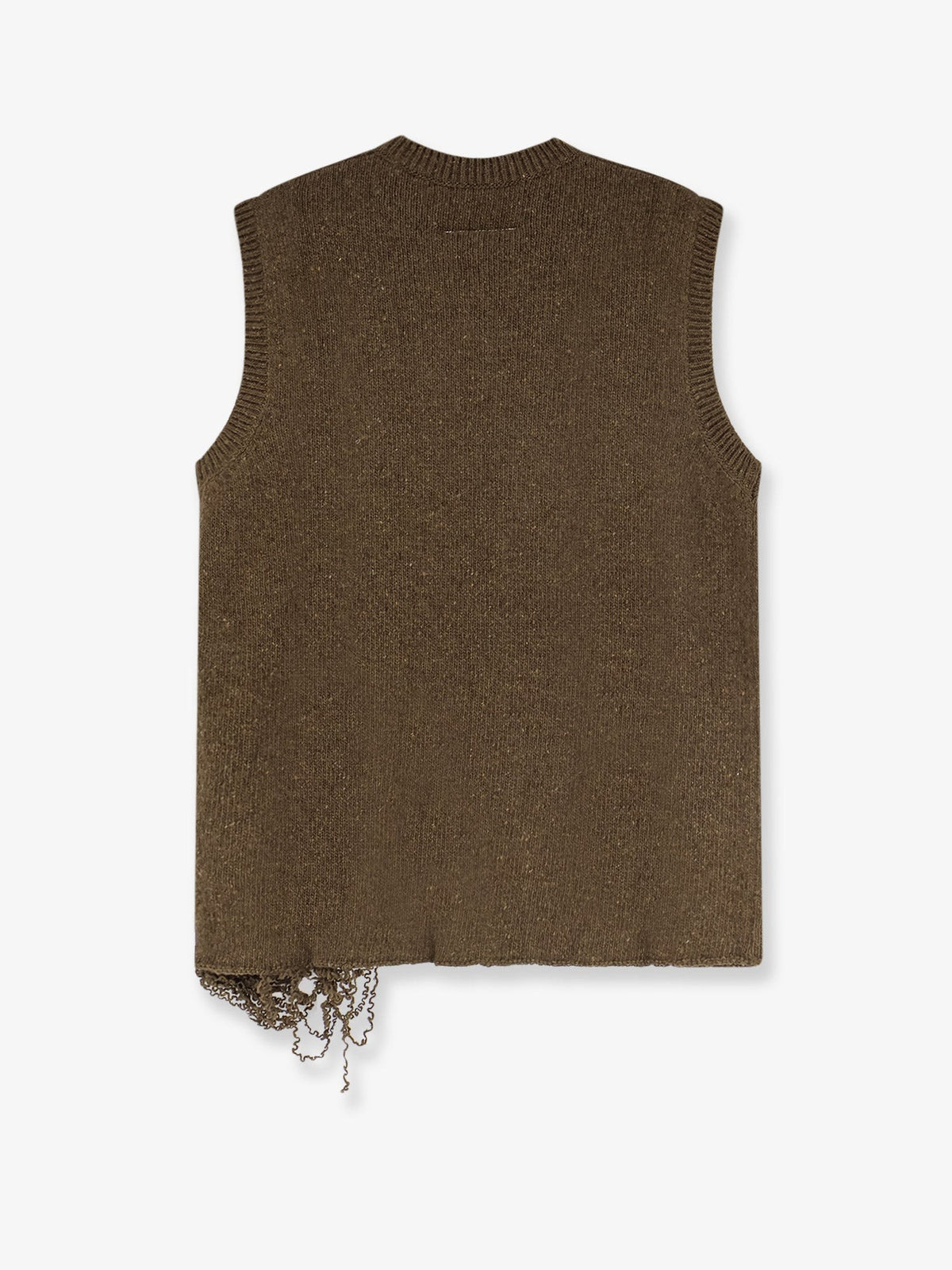 MM6 Maison Margiela Men's Wool Blend Vest Black, view 2