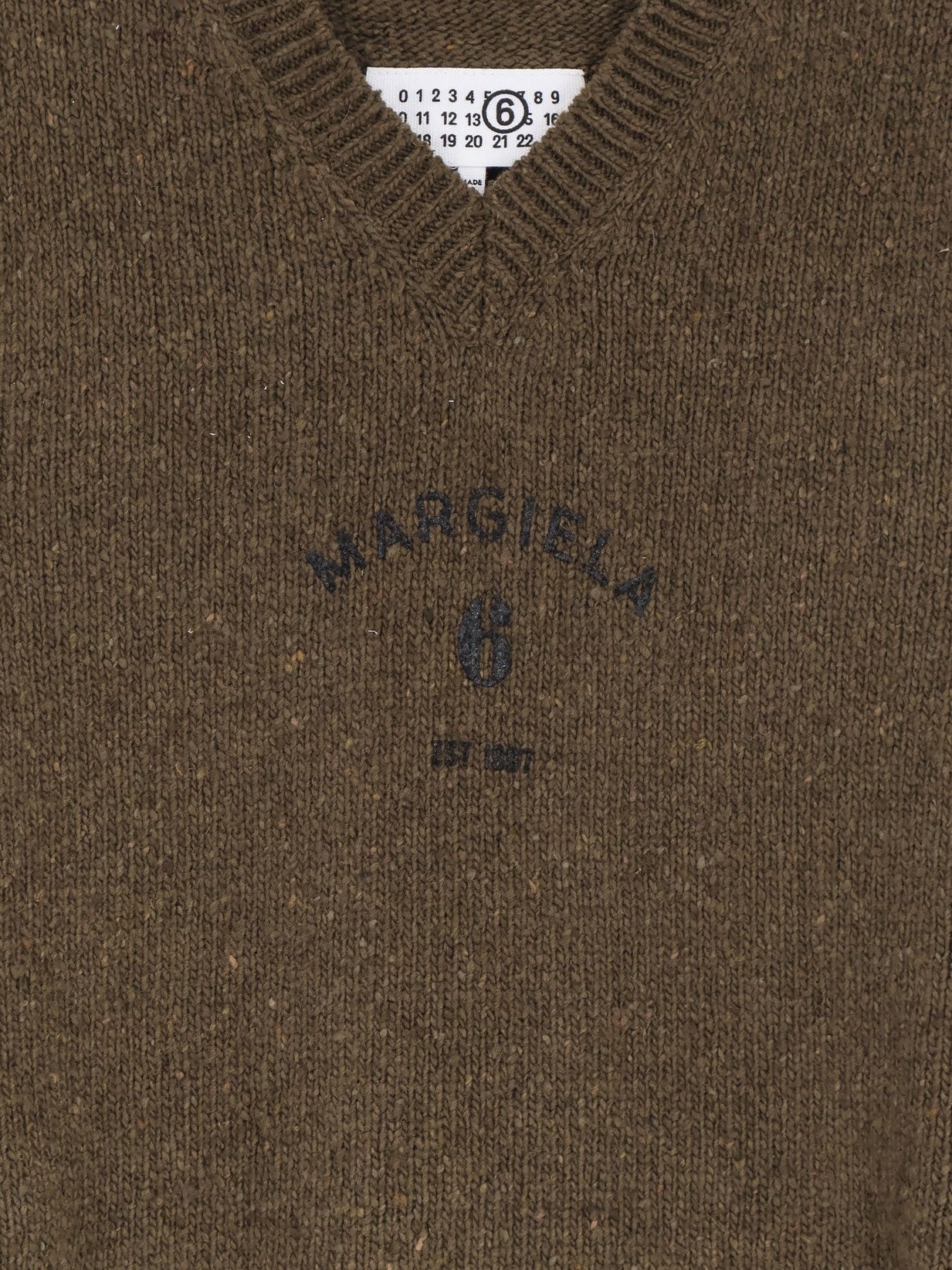 MM6 Maison Margiela Men's Wool Blend Vest Black