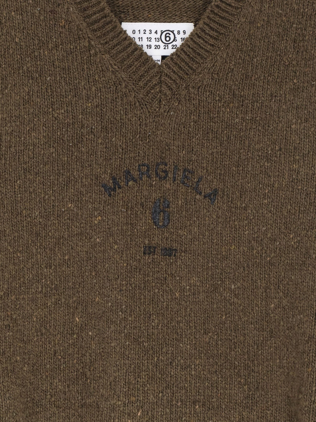MM6 Maison Margiela Men's Wool Blend Vest Black, view 3