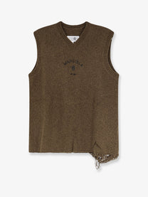 MM6 Maison Margiela Men's Wool Blend Vest Black