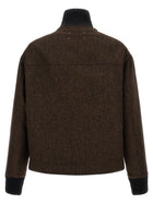 Maison Margiela Wool Bomber Jacket Brown