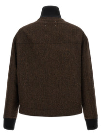 Maison Margiela Wool Bomber Jacket Brown