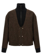 Maison Margiela Wool Bomber Jacket Brown