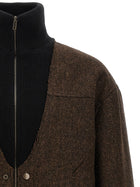 Maison Margiela Wool Bomber Jacket Brown