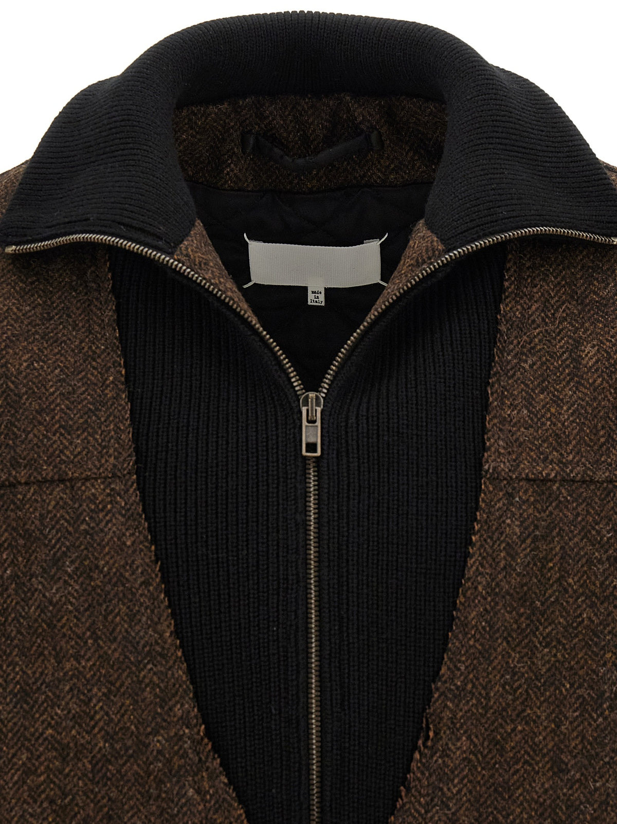 Maison Margiela Wool Bomber Jacket Brown