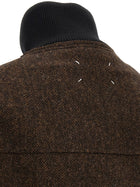 Maison Margiela Wool Bomber Jacket Brown