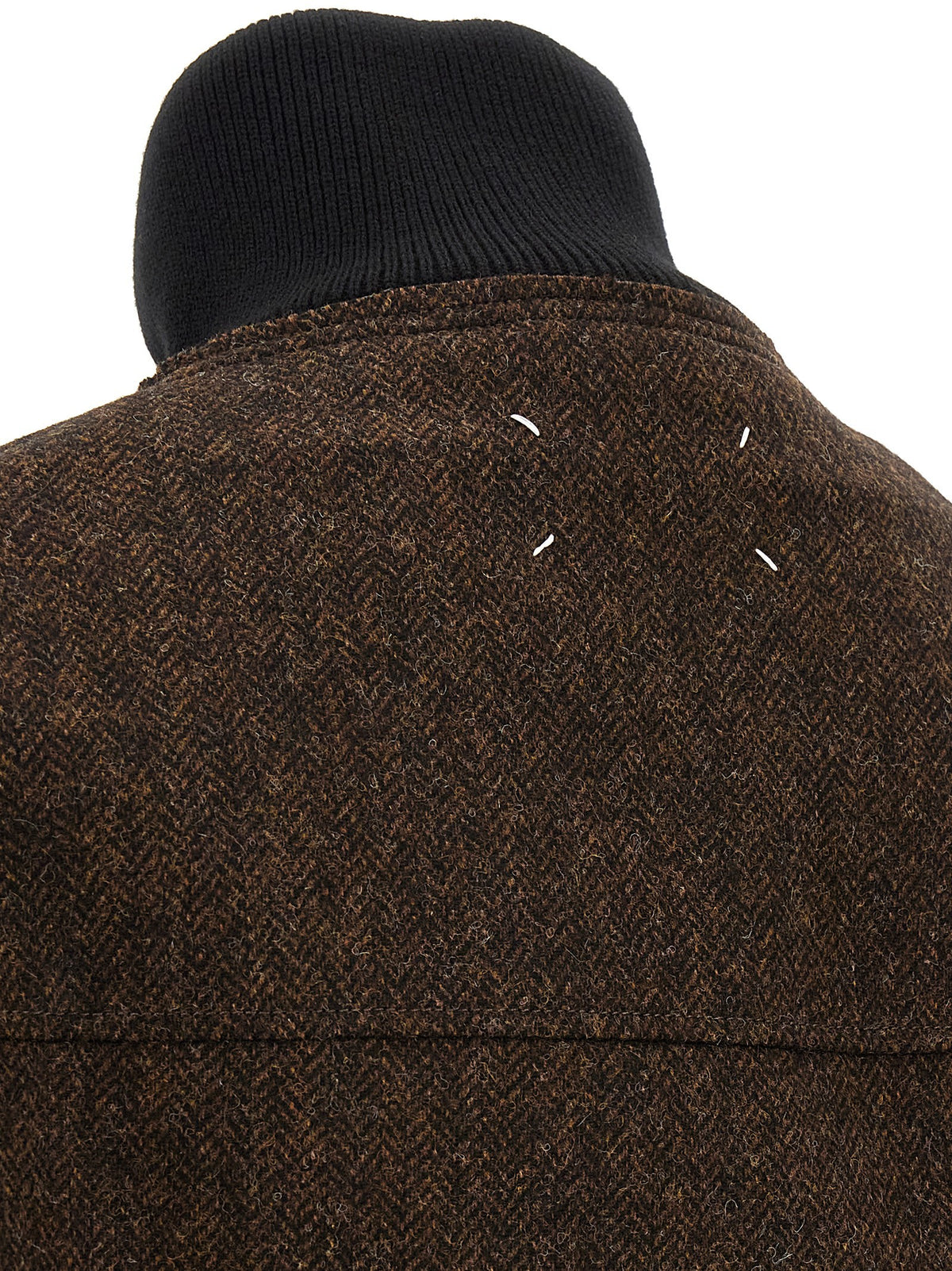 Maison Margiela Wool Bomber Jacket Brown