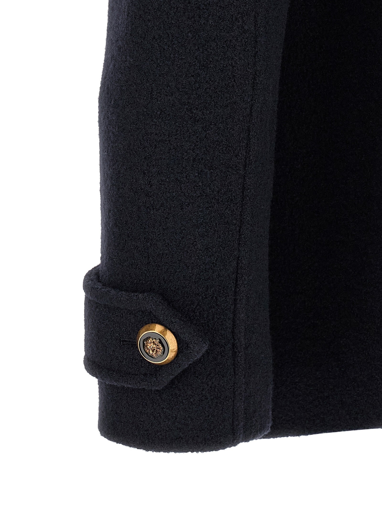 Balmain Wool Caban Blue