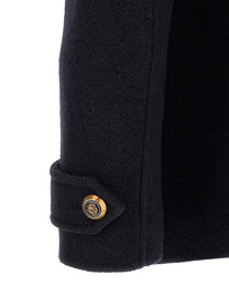 Balmain Wool Caban Blue