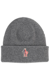 Moncler Grenoble Men's Wool Cap Grey
