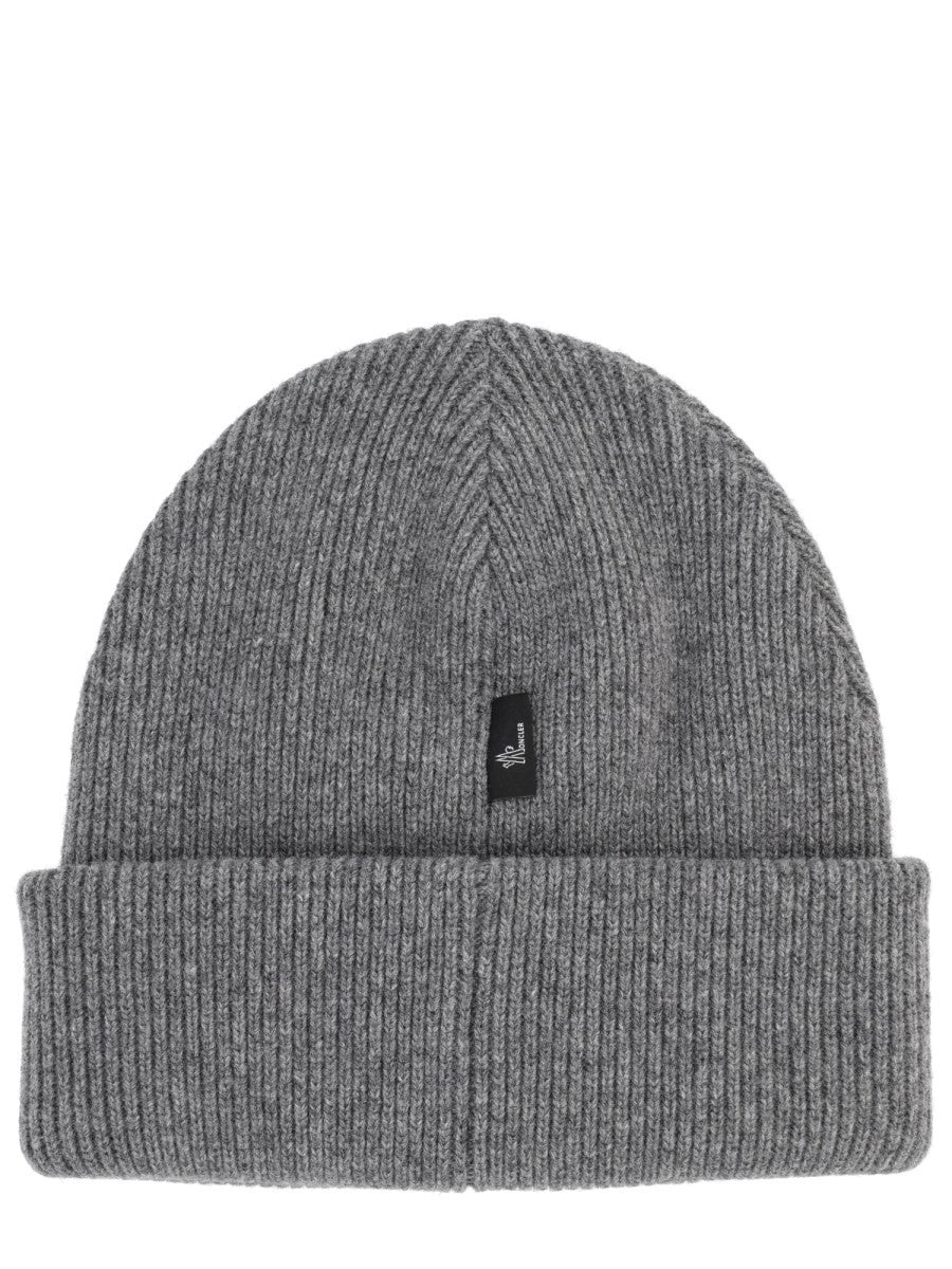 Moncler Grenoble Men's Wool Cap Grey
