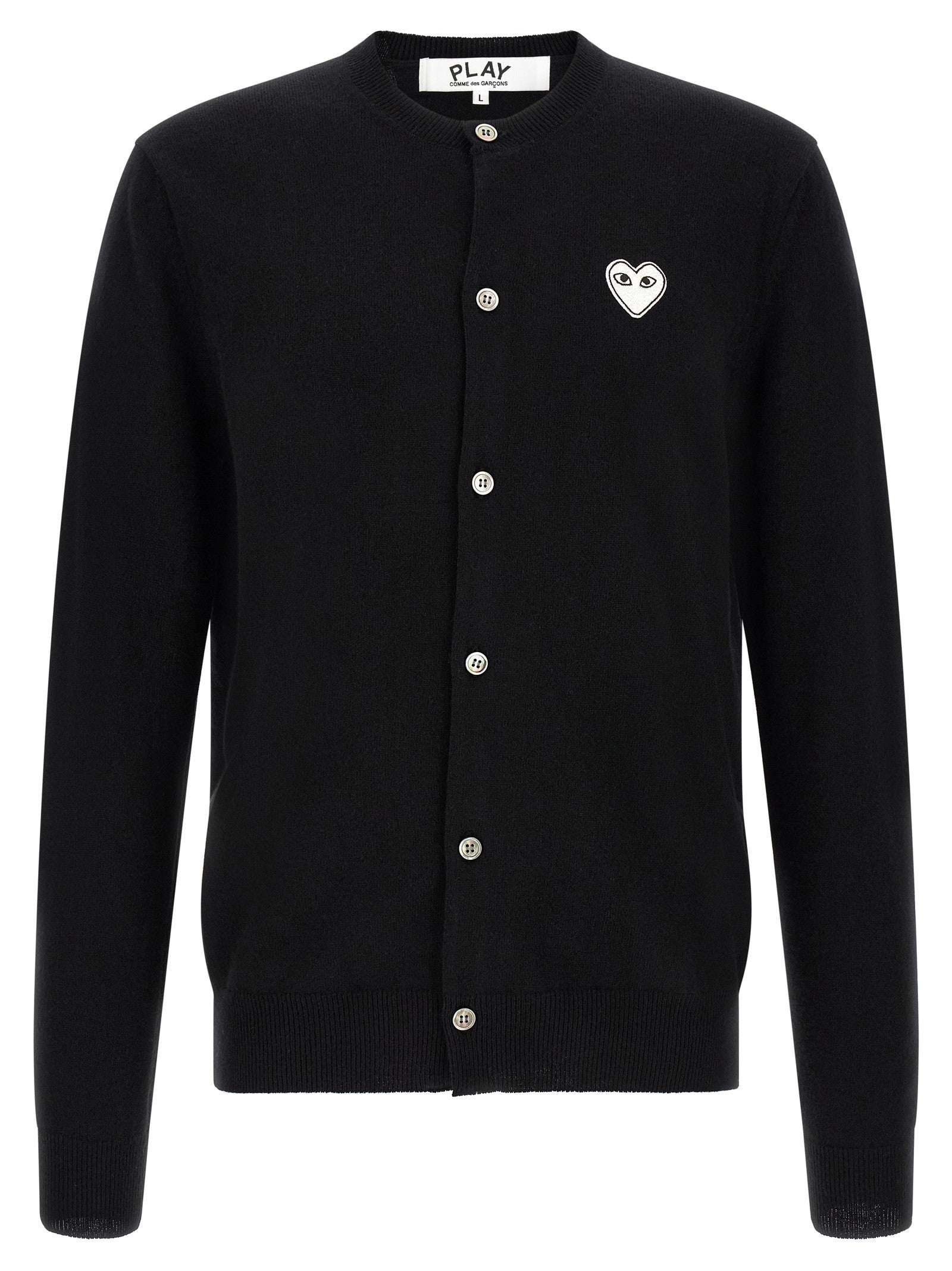 Comme Des Garcons Play Wool Cardigan Black