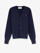 Ami Paris Men's Wool Cardigan Blue