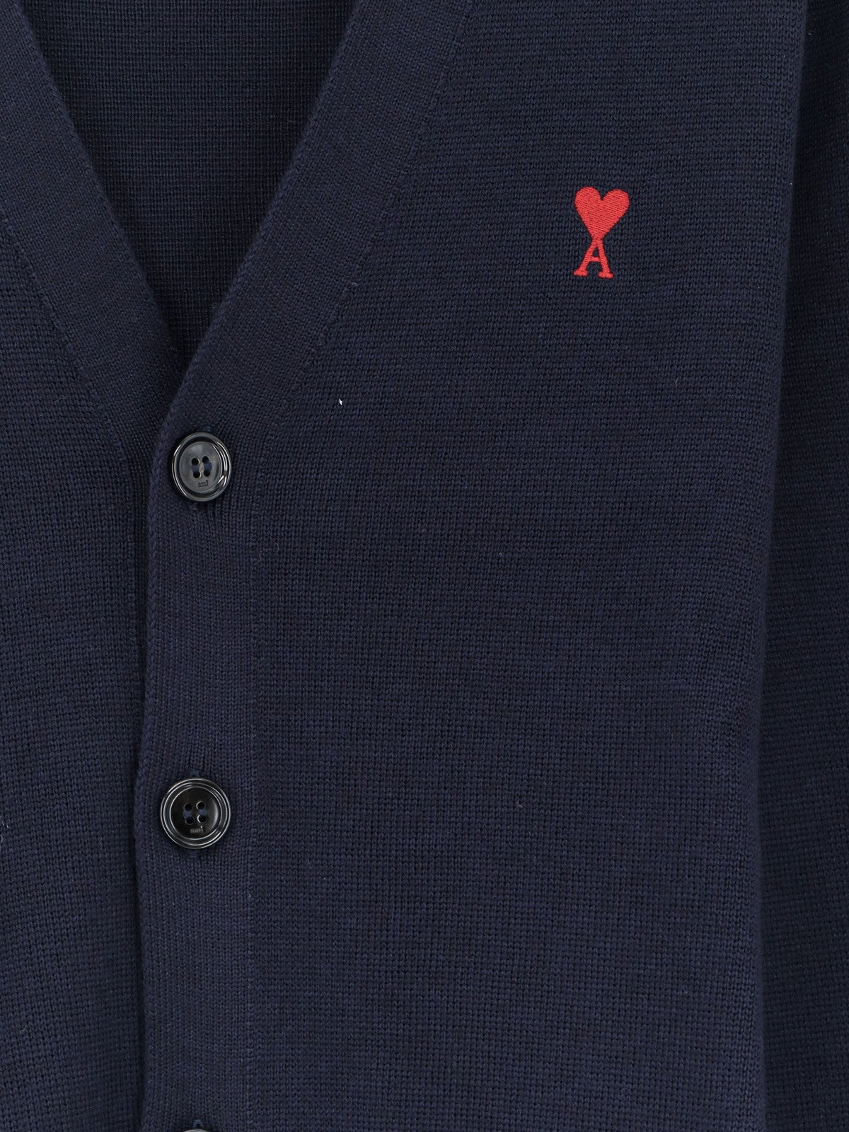 Ami Paris Men's Wool Cardigan Blue, view 3