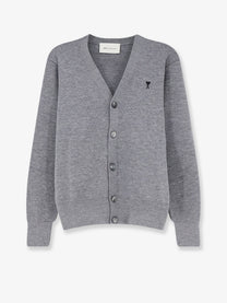 Ami Paris Men's Wool Cardigan Black