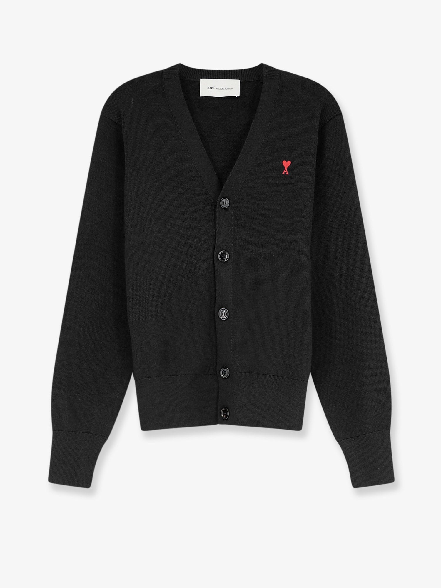 Ami Paris Men's Wool Cardigan Black