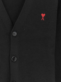 Ami Paris Men's Wool Cardigan Black