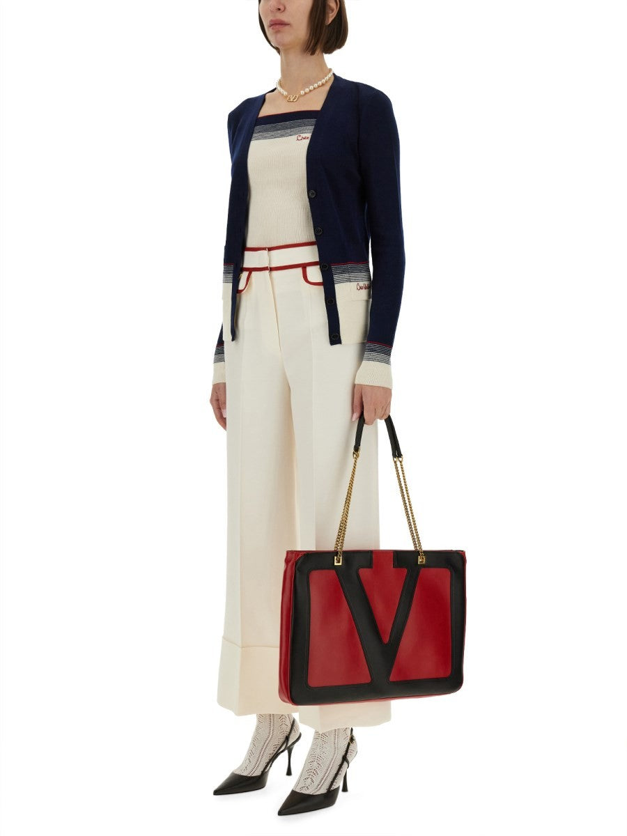 Valentino Women's Wool Cardigan Blue