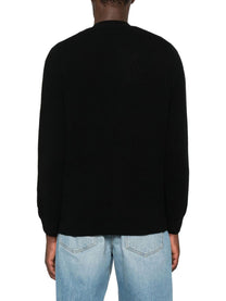 Mc2 Saint Barth Men's Wool Cardigan Black