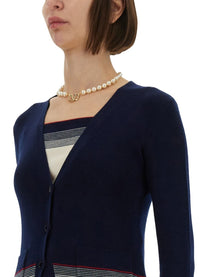 Valentino Women's Wool Cardigan Blue