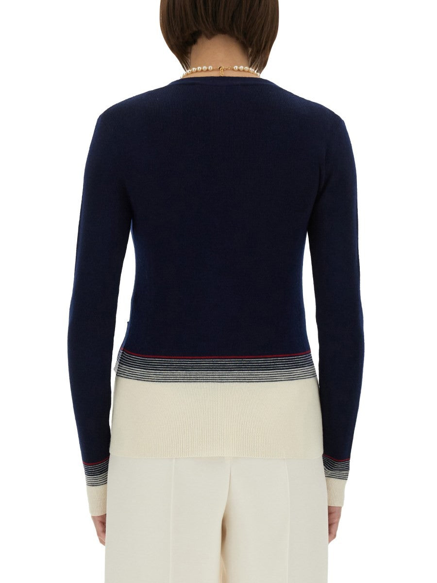 Valentino Women's Wool Cardigan Blue