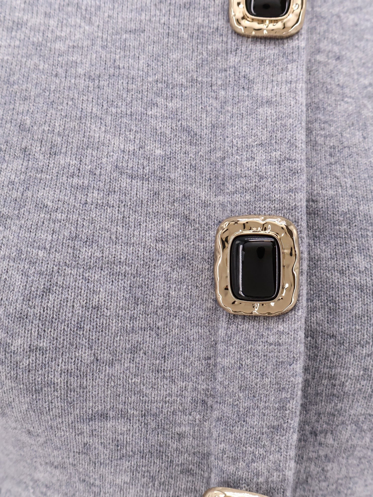 self-portrait Women's Wool Cardigan Grey