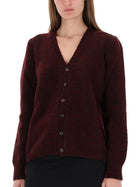 Maison Margiela Women's Wool Cardigan Red, view 4