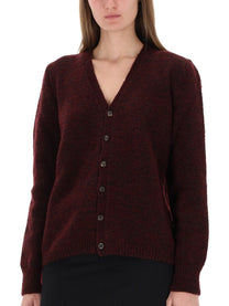 Maison Margiela Women's Wool Cardigan Red