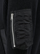 Sacai Men's Wool Cardigan Black, view 3