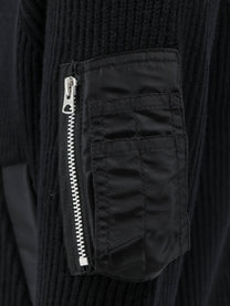 Sacai Men's Wool Cardigan Black