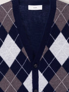 DUNST Men's Wool Cardigan Blue, view 3