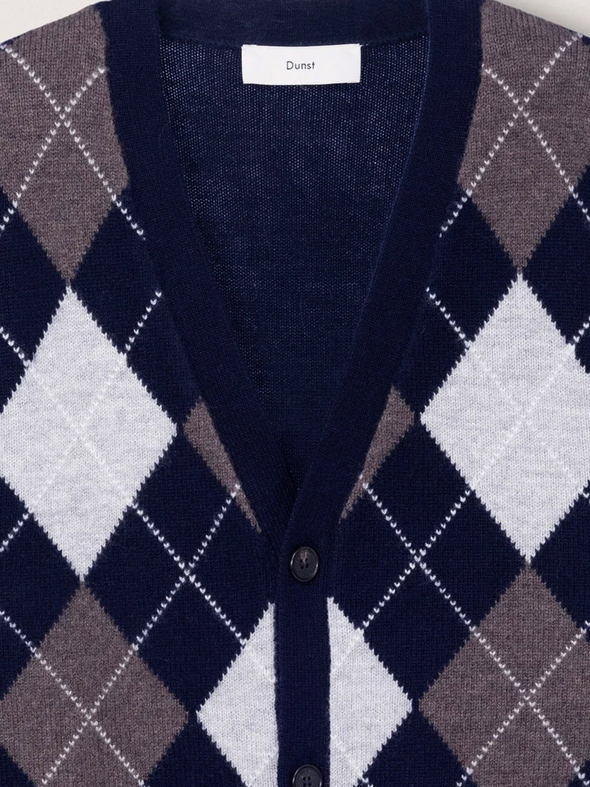 DUNST Men's Wool Cardigan Blue
