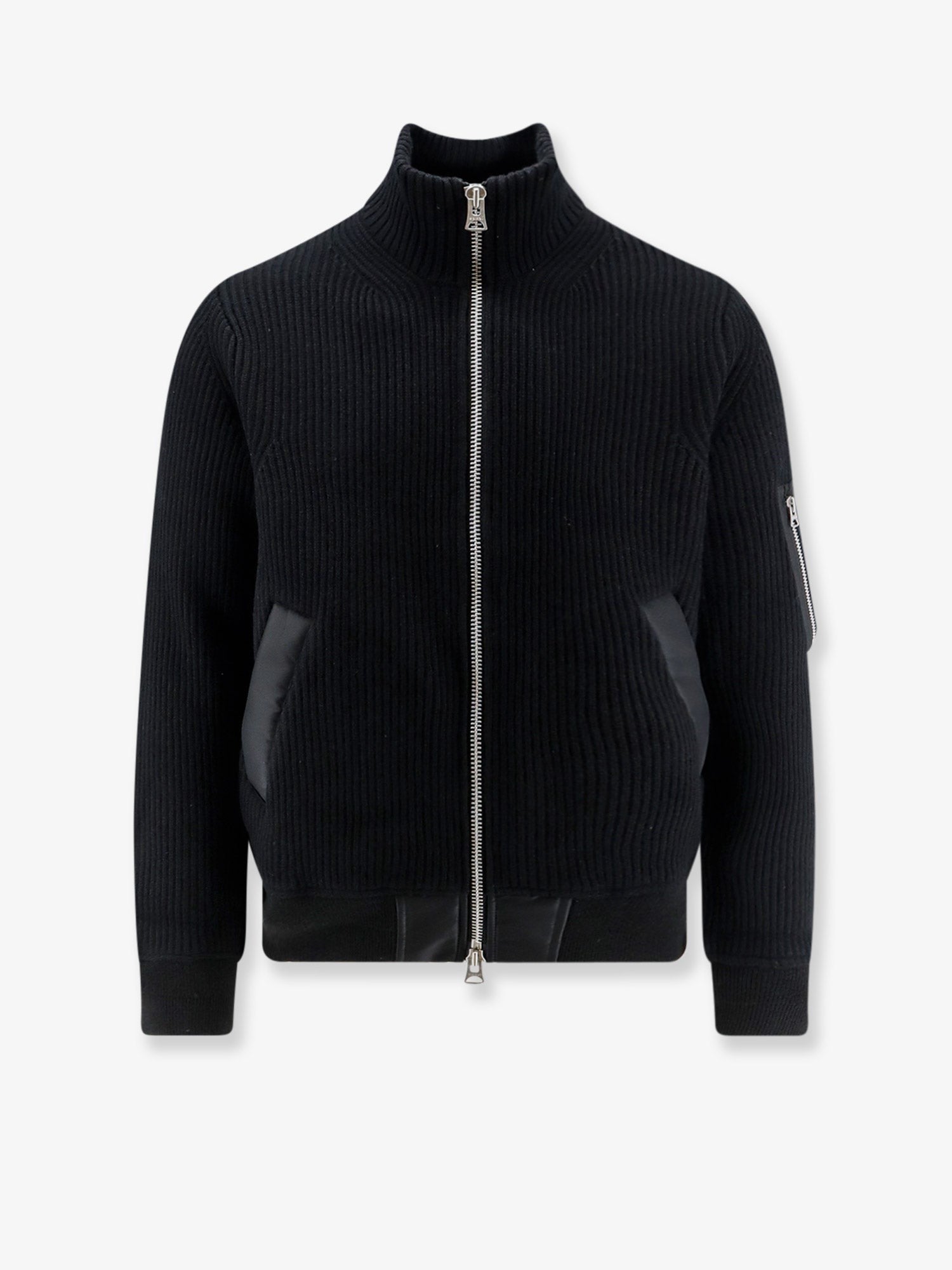 Sacai Men's Wool Cardigan Black