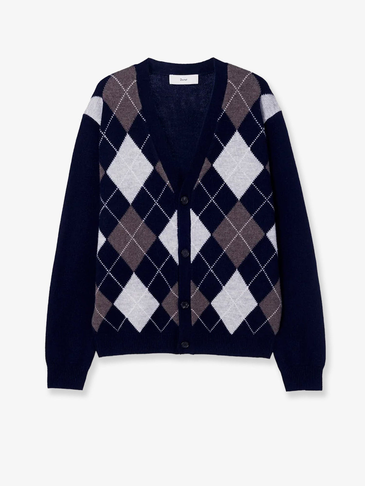 DUNST Men's Wool Cardigan Blue