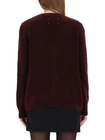 Maison Margiela Women's Wool Cardigan Red