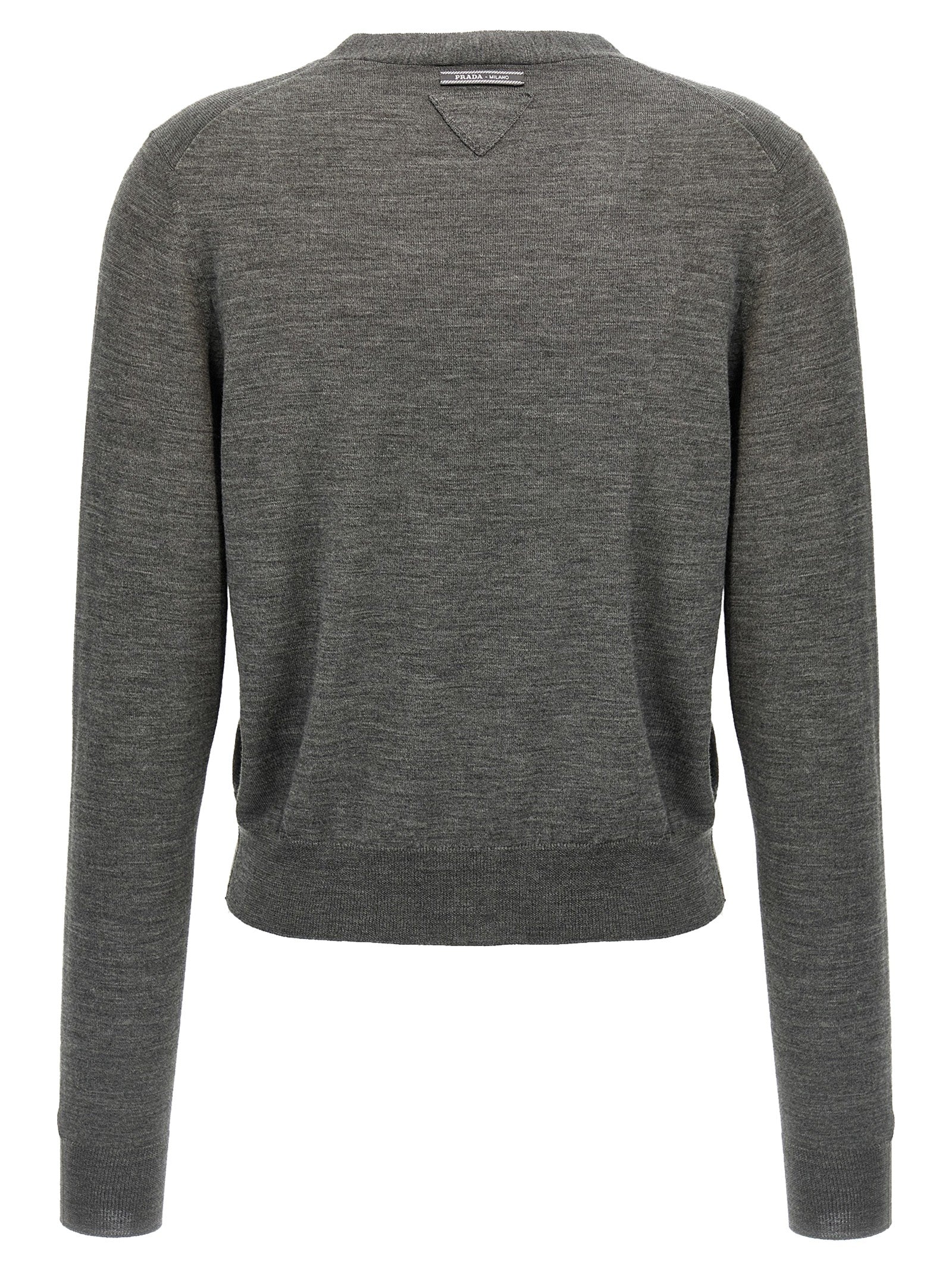 PRADA Wool Cardigan Grey