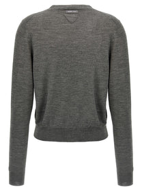 PRADA Wool Cardigan Grey