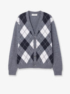 DUNST Men's Wool Cardigan Grey