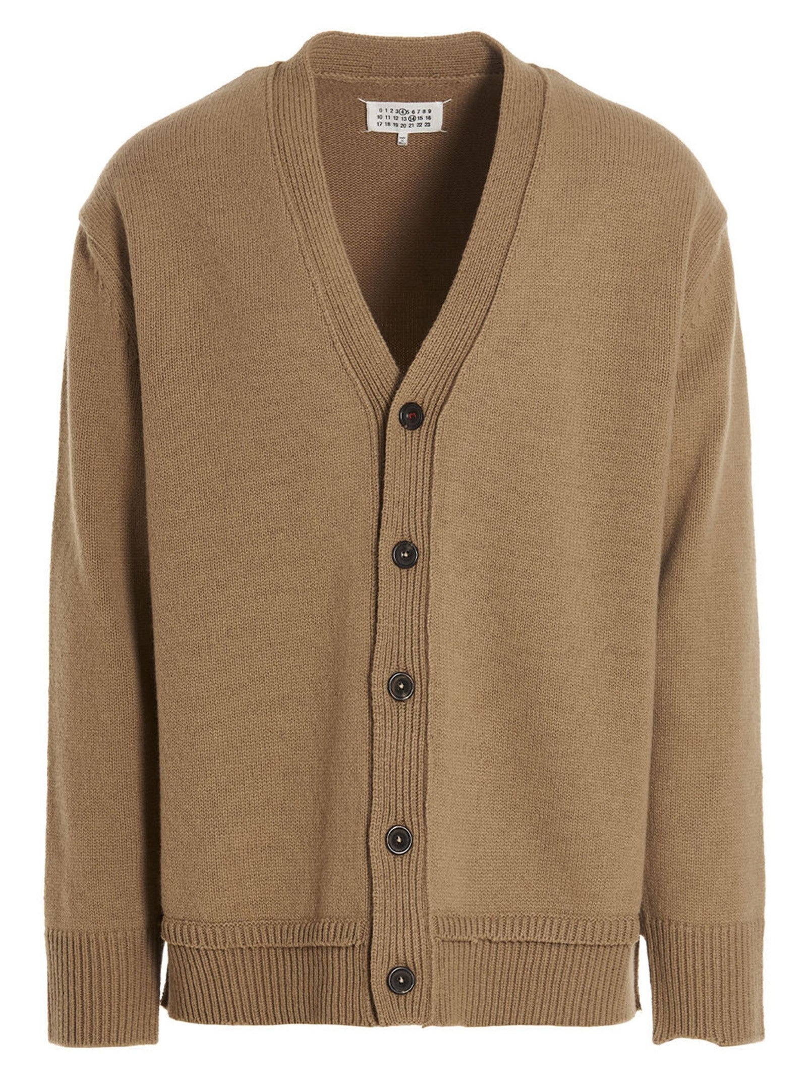 Maison Margiela Wool Cardigan Beige