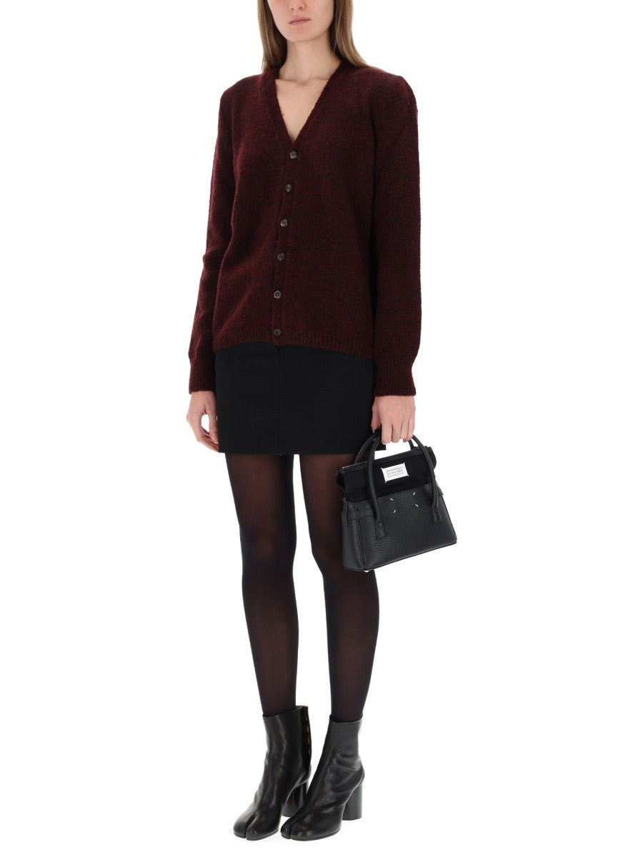 Maison Margiela Women's Wool Cardigan Red