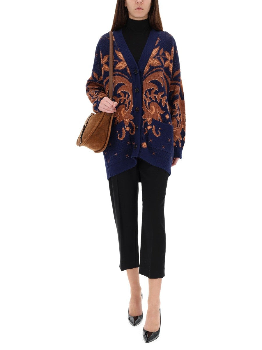 ETRO Women's Wool Cardigan Multicolor, view 2